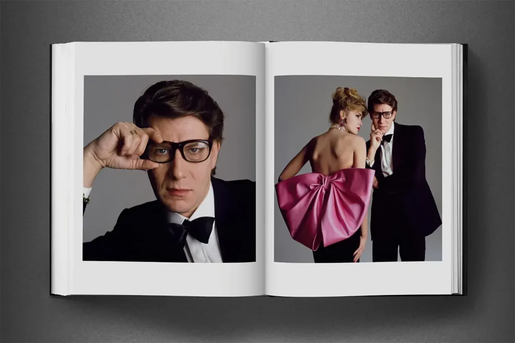 Harper’s Bazaar US; model: Yves Saint Laurent,1983.Designer: 
Yves Saint Laurent; models: Yves SaintLaurent y Anette Stai, 1983.
© David Bailey