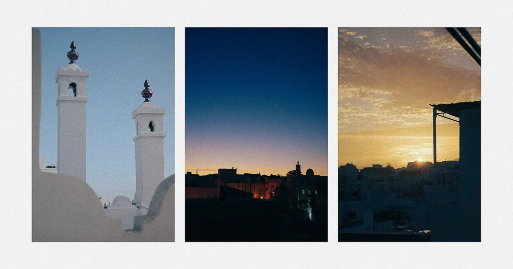 Los tejados de Tánger en diferentes momentos del día - torres, skyline y atardecer
© Davide Edoardo
